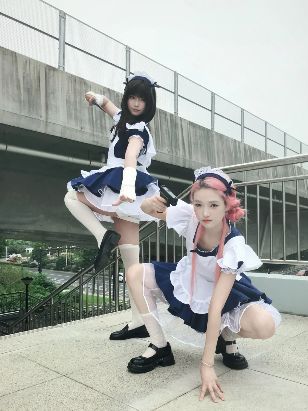 存一些天使女仆双人拍照姿势👥包出片的!