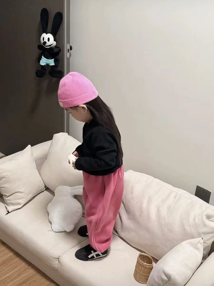 🎀女宝的休闲穿搭|糯米绒绒裤~
