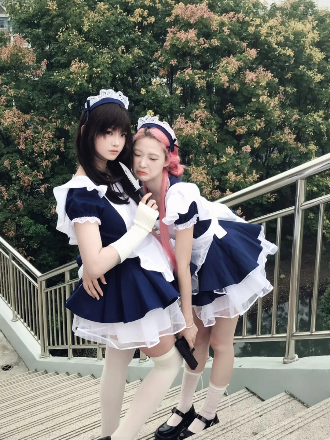 存一些天使女仆双人拍照姿势👥包出片的!