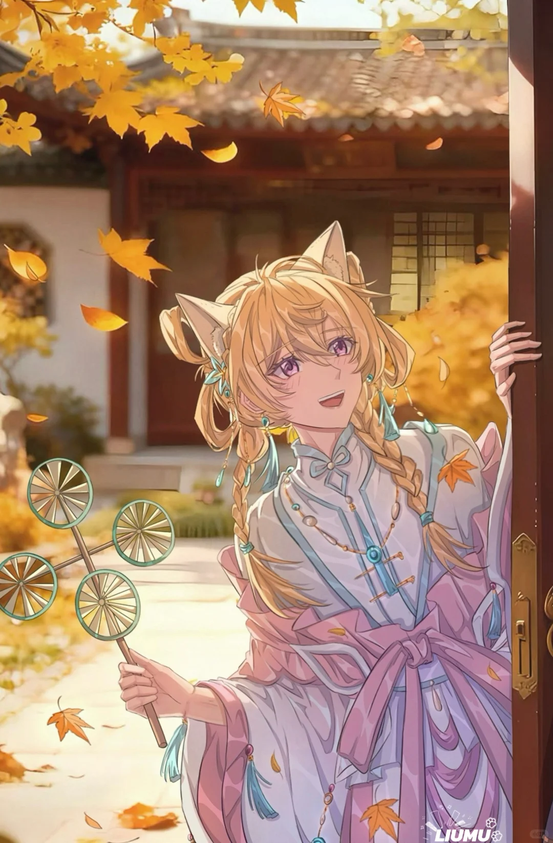 这位公子在等人嘛ฅ ^•c•^ ฅ