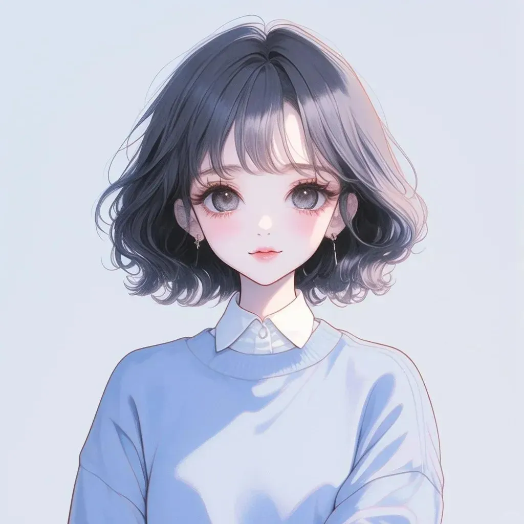 可爱的少女头像