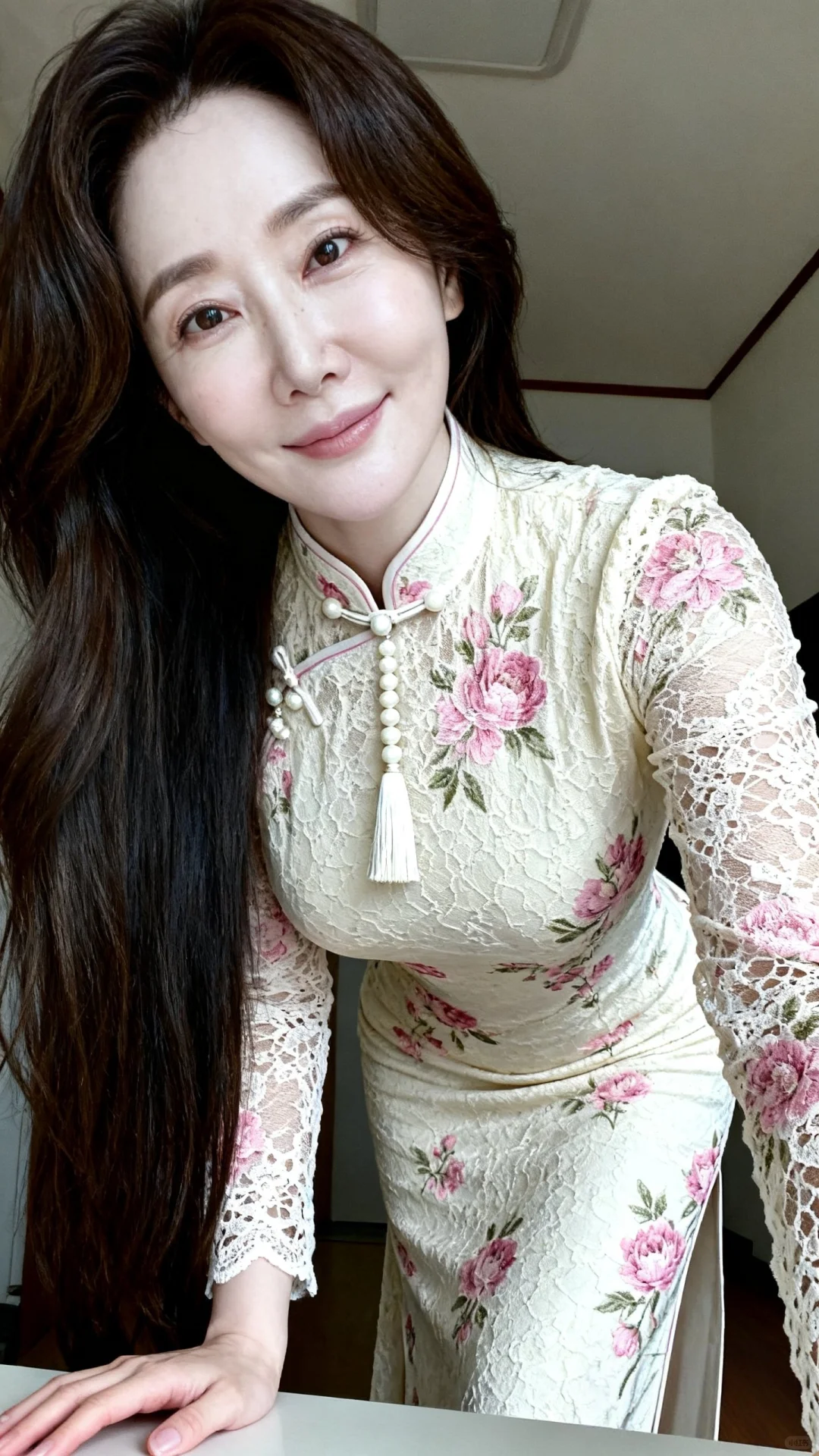 40岁|穿上旗袍|今天整条街都被姐姐的美炸