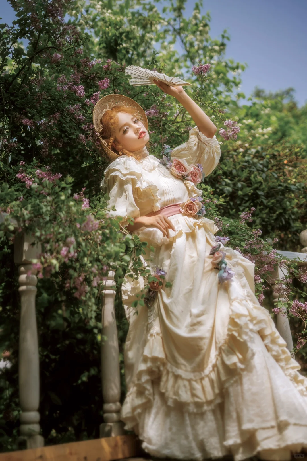 春天在细数她的花朵|古董油画🖼️