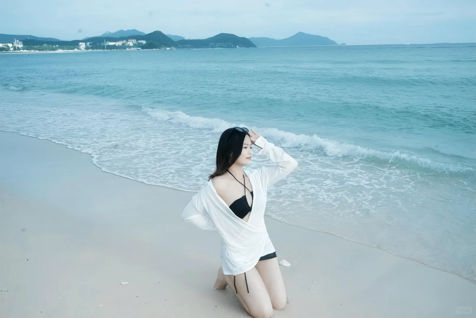 三亚陪拍|解锁纯欲松弛感,海边氛围感美女