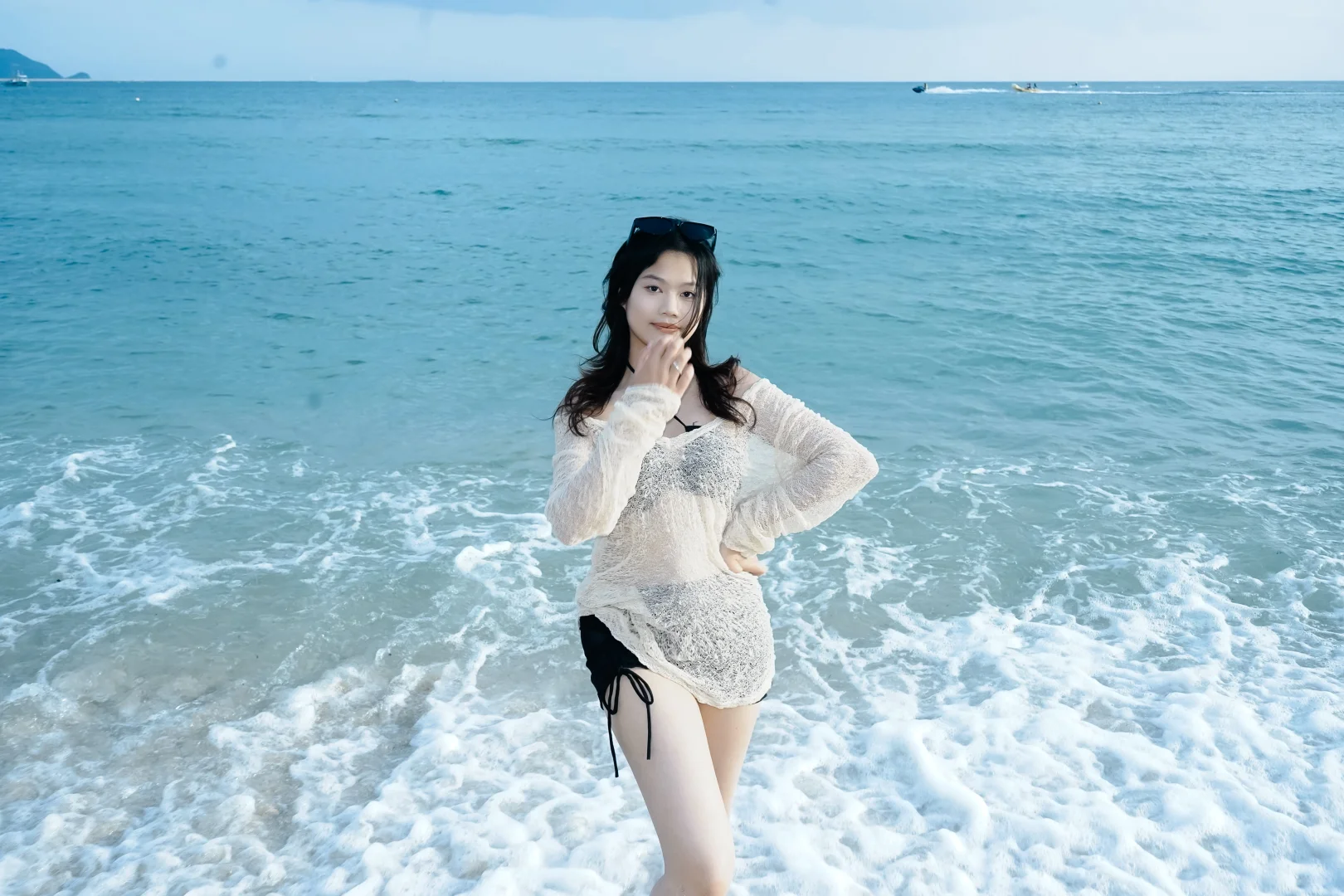 三亚陪拍|解锁纯欲松弛感,海边氛围感美女