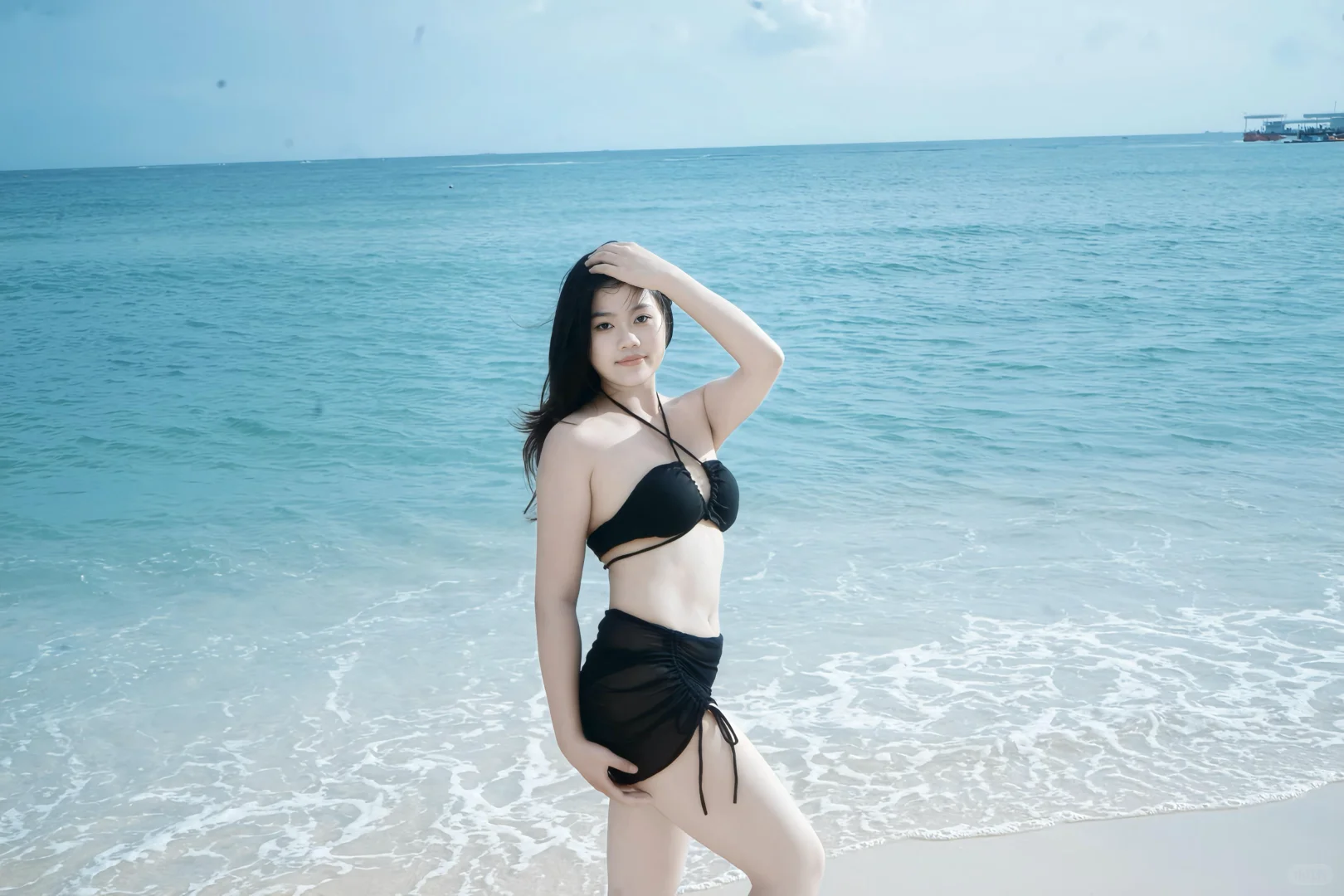 三亚陪拍｜解锁纯欲松弛感，海边氛围感美女