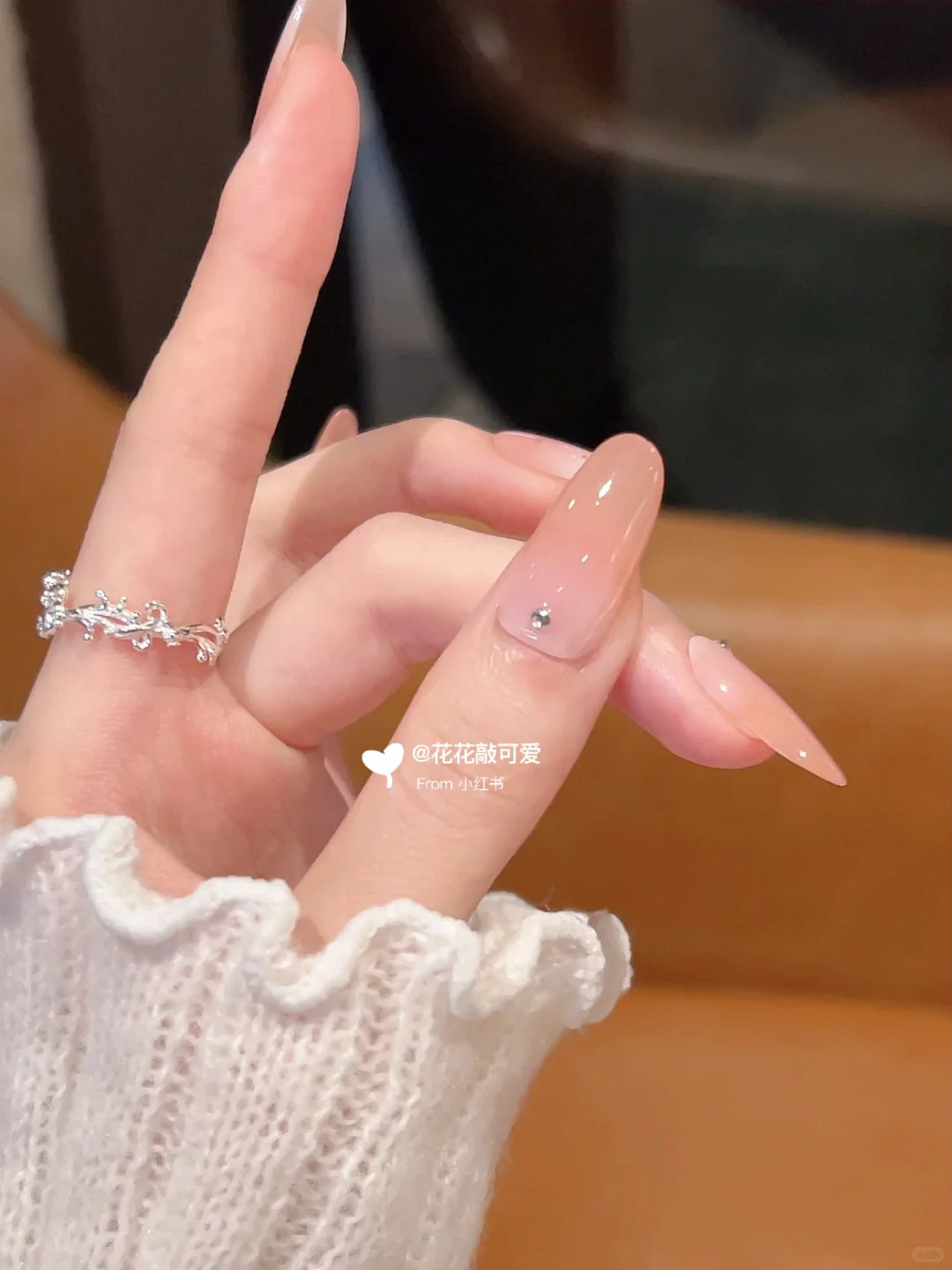 新美甲look ♩纯欲冰透蜜桃渐变🍑温柔少女心