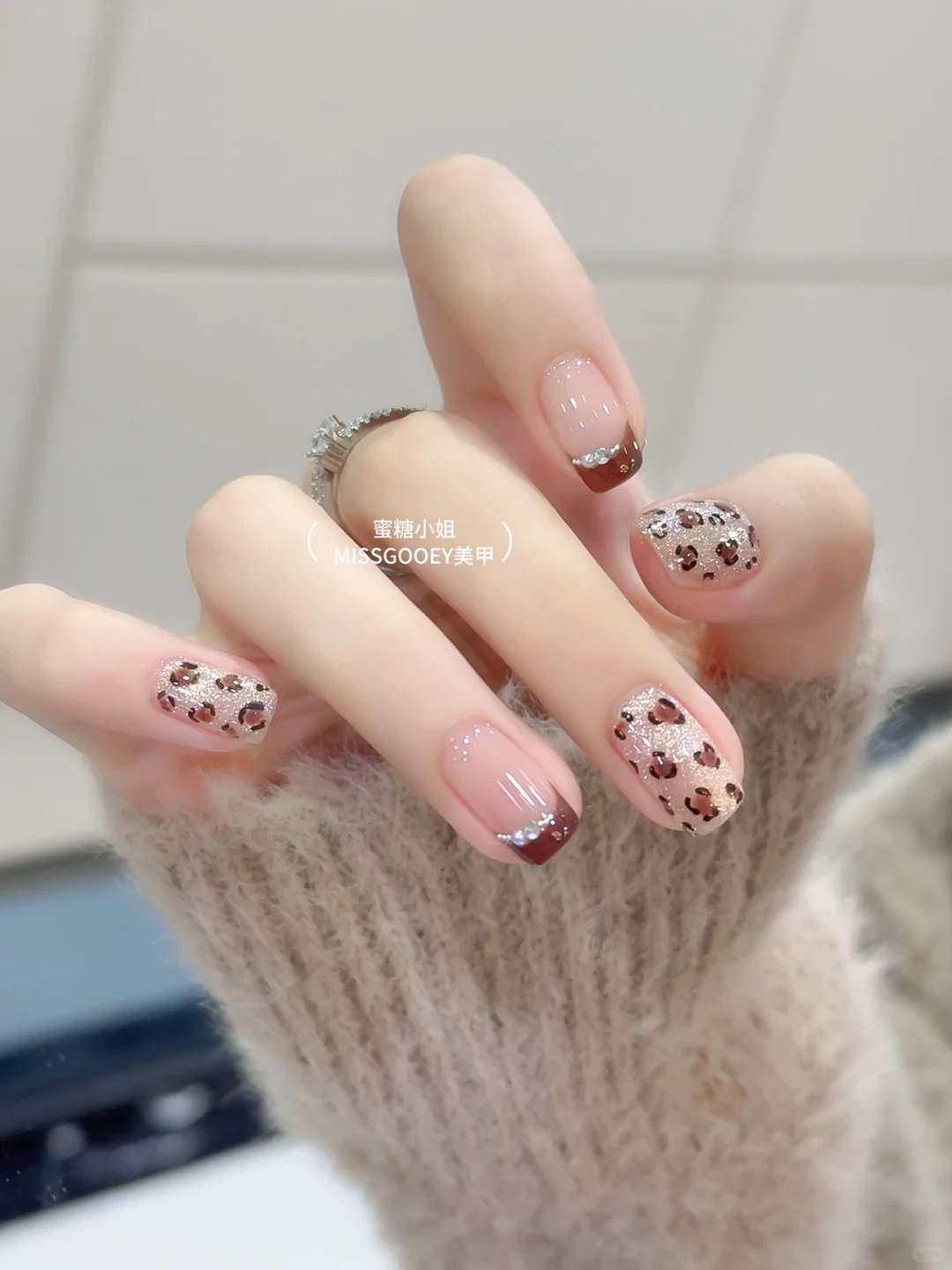 甜辣小豹纹🐈猫眼美甲|辣妹必做款之一💅