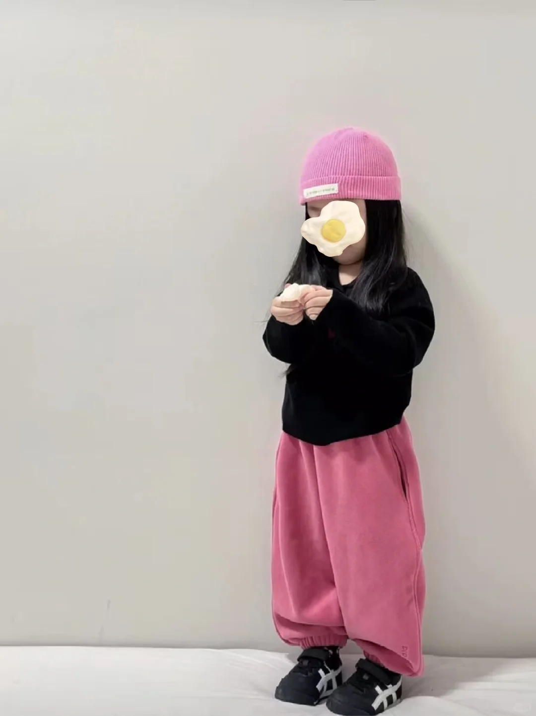 🎀女宝的休闲穿搭｜糯米绒绒裤~