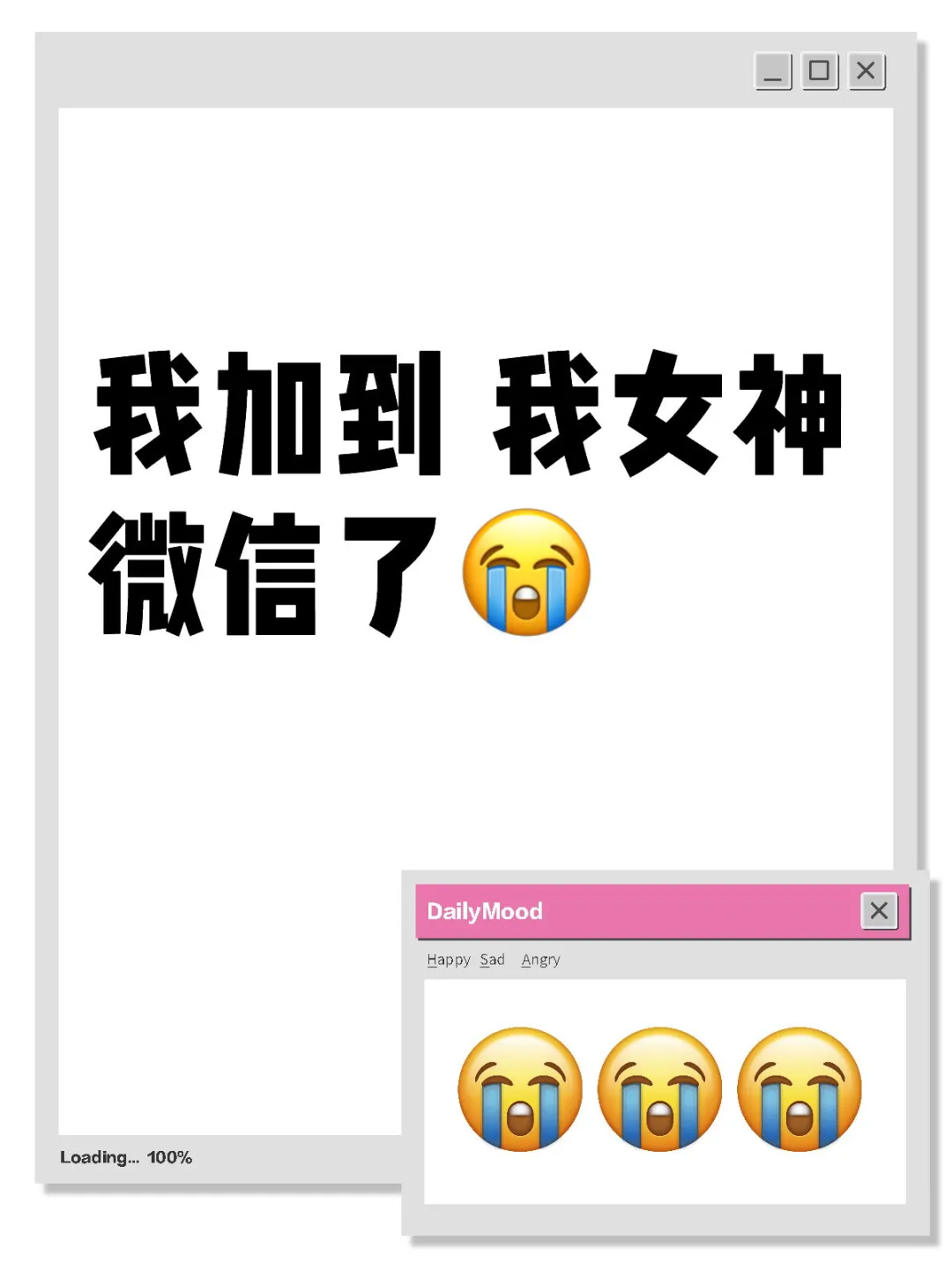 我加到 我女神微信了