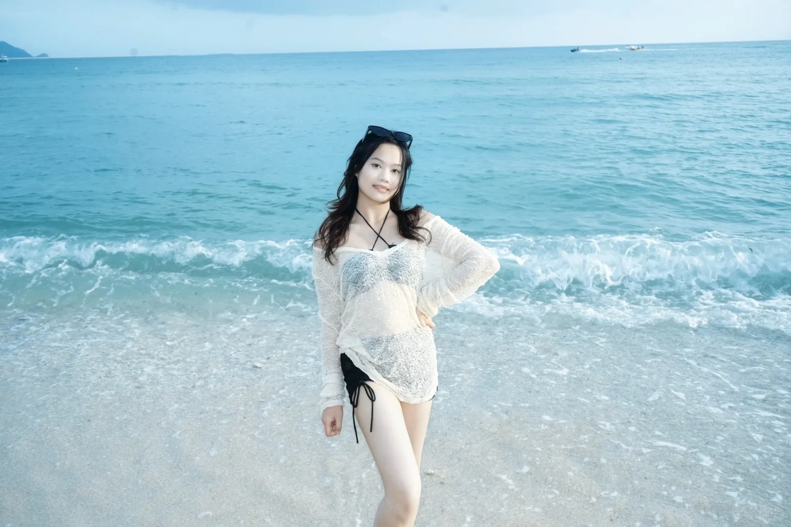 三亚陪拍|解锁纯欲松弛感,海边氛围感美女