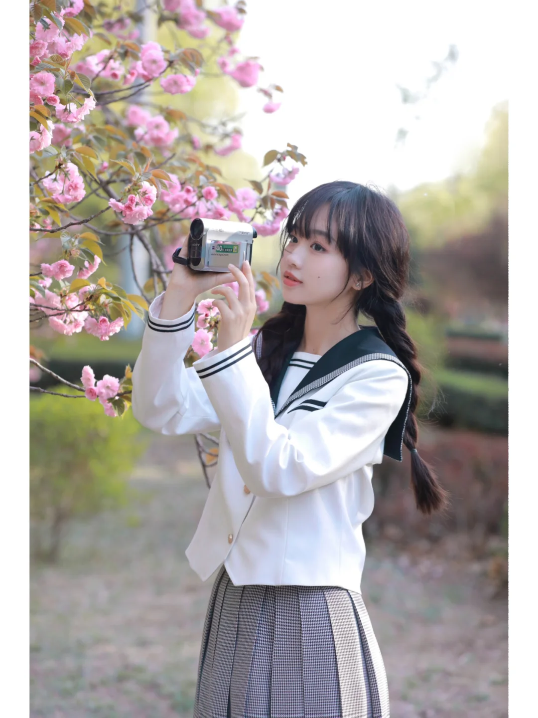 jk制服樱花写真|保姆级樱花🌸拍照姿势分享