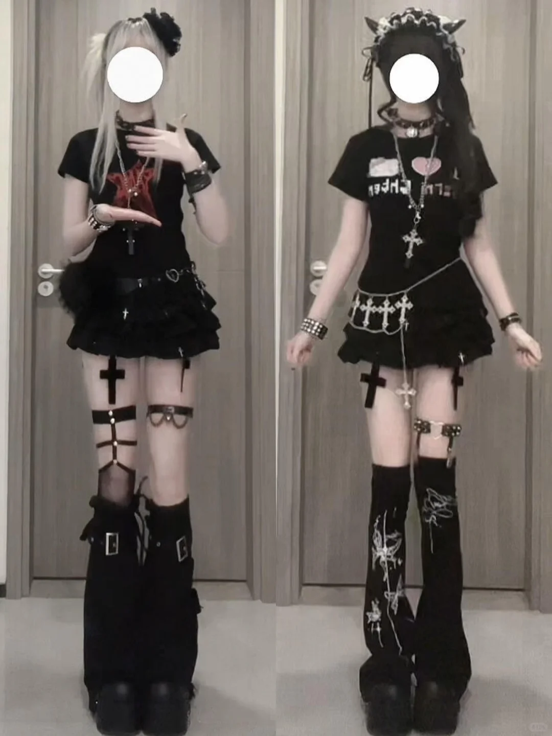 3️⃣2️⃣套🫧|| outfit*黑灰色系轻亚感·˖✶🖇️