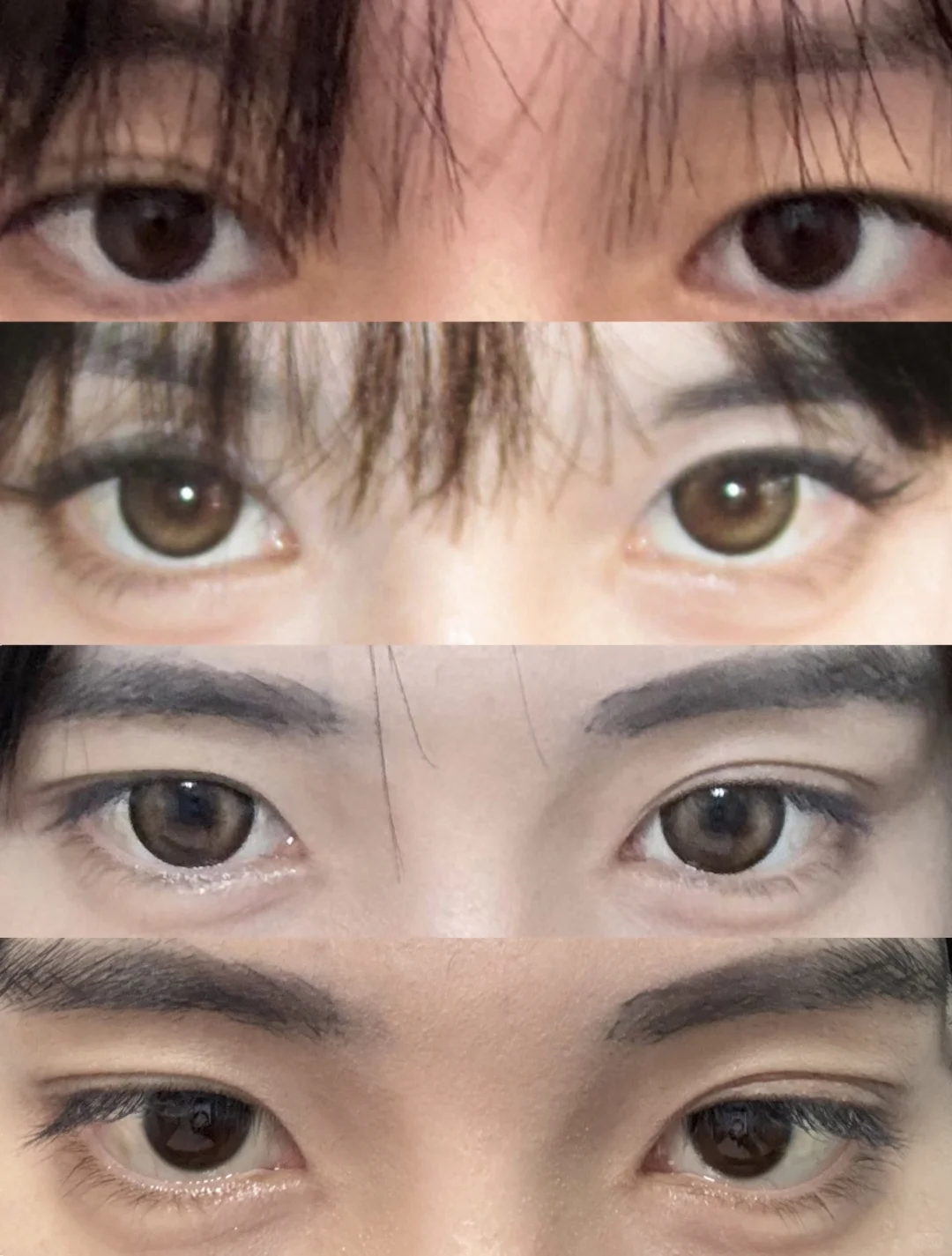 一个人眼睛的四种形态
