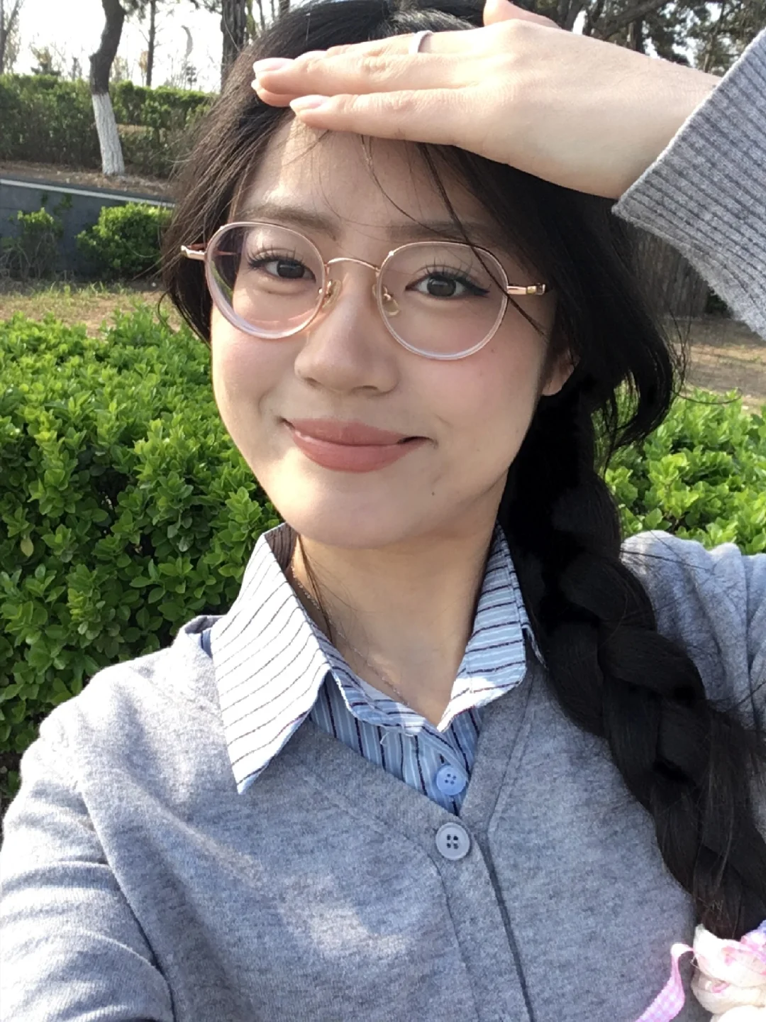 当高度近视方圆脸女生学会化妆(不摘镜版)