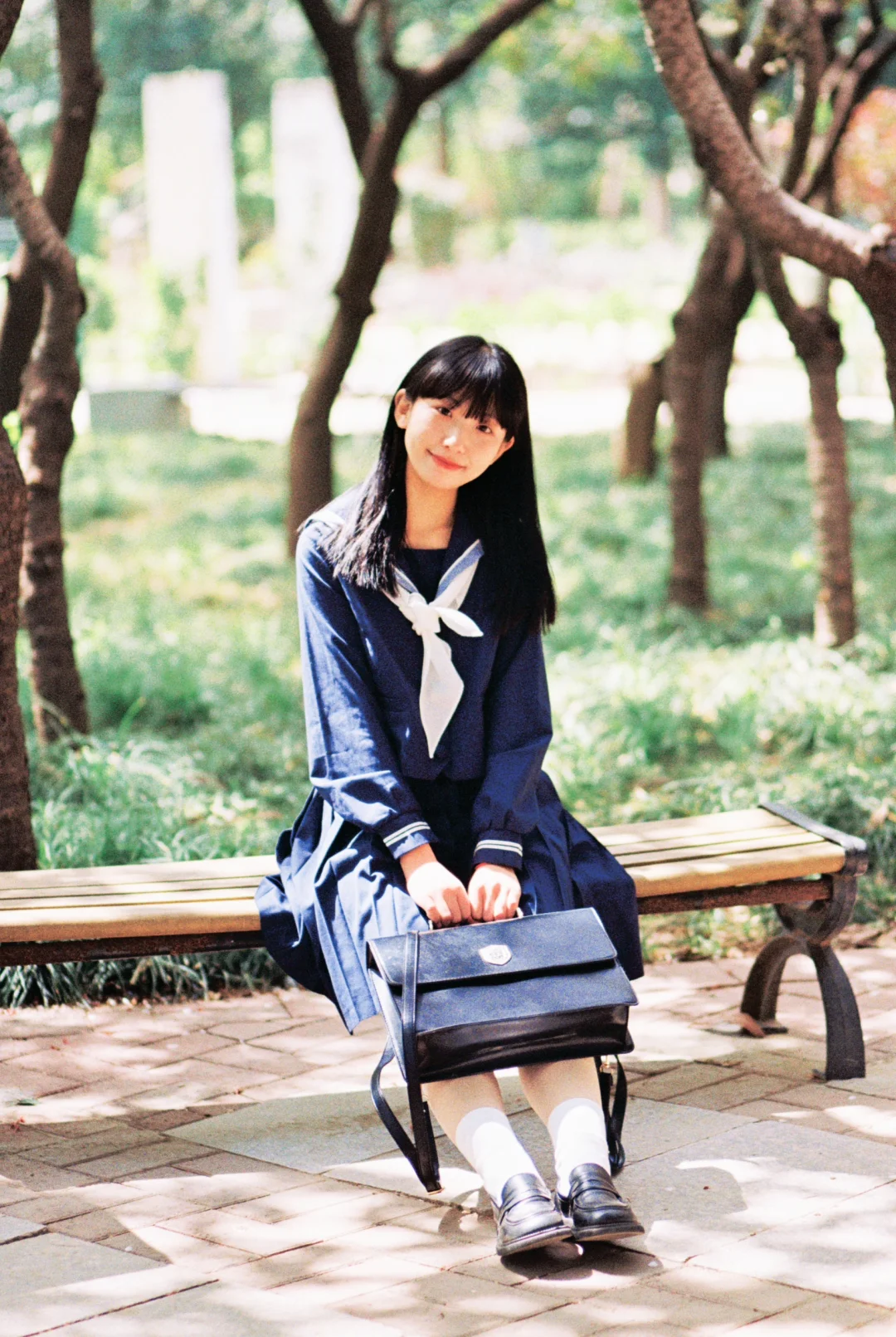 胶片🎞️拍到了我心中的动漫女主角!制服写真