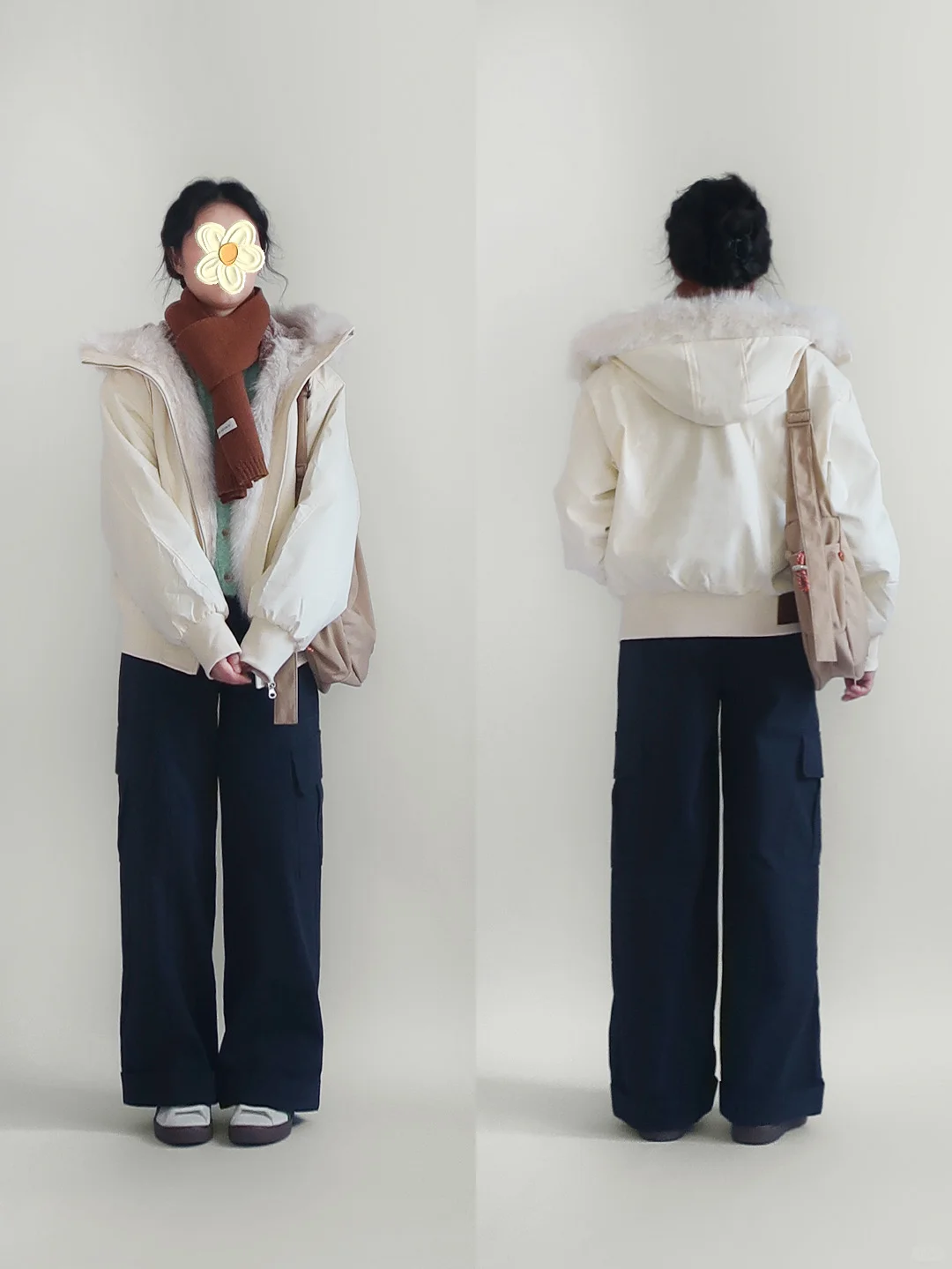 150小个子|休闲随性的秋冬穿搭