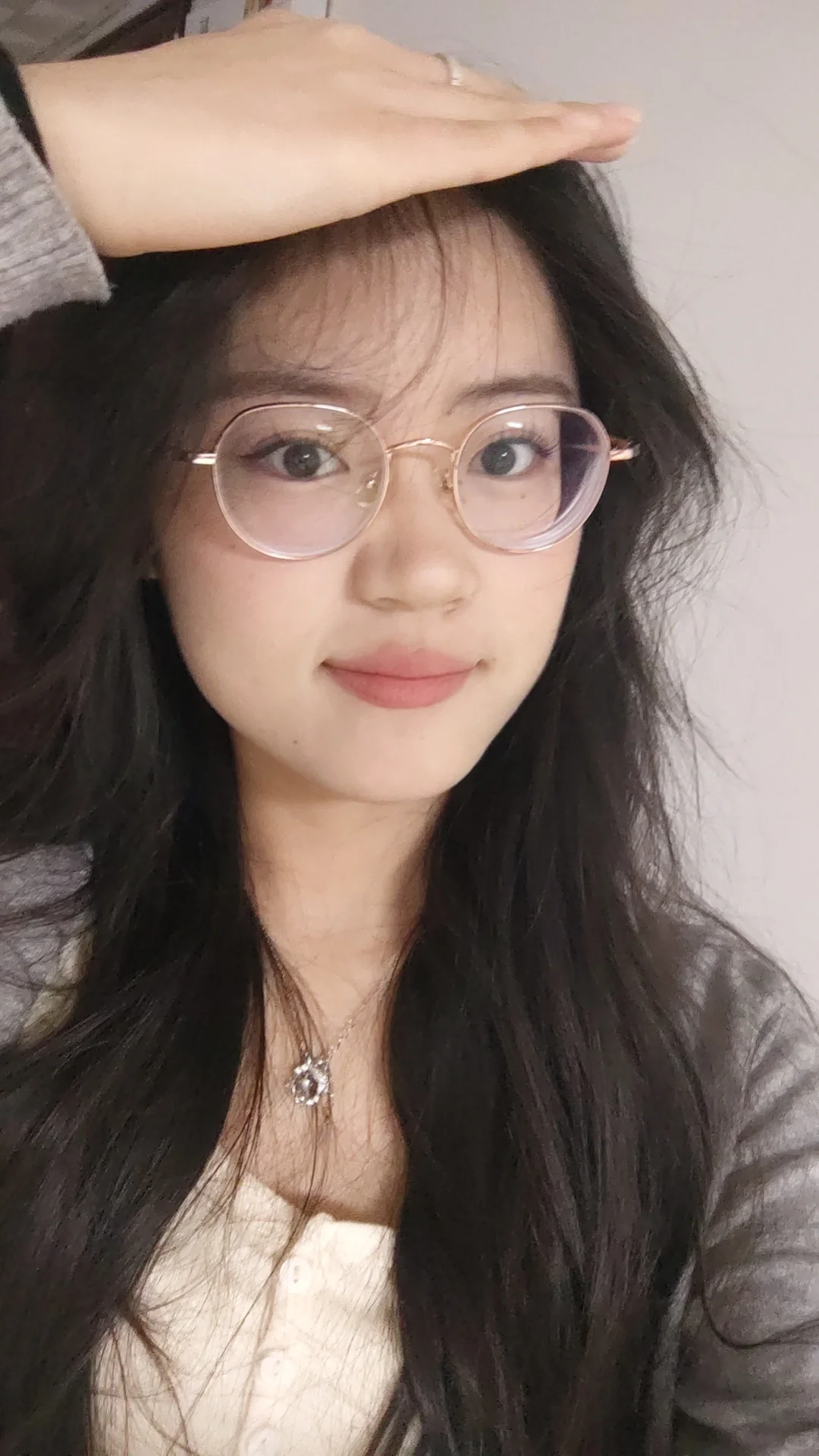当高度近视方圆脸女生学会化妆(不摘镜版)