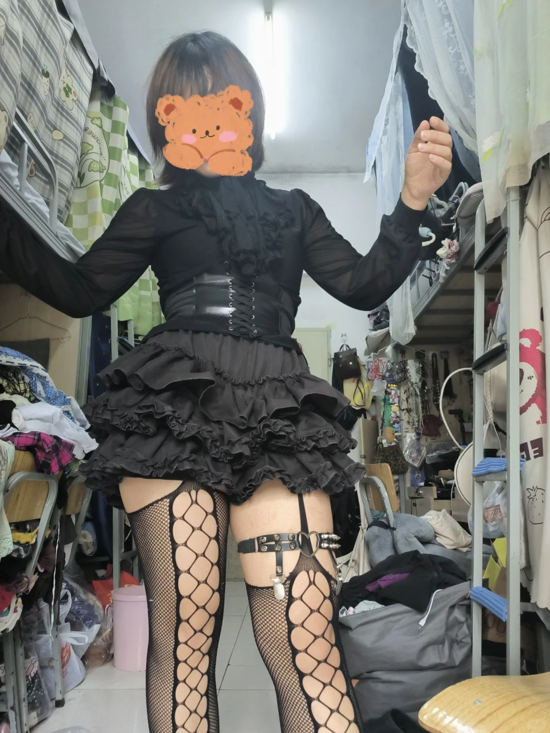 肉腿渔网袜的亿万种可能(日常穿搭!)