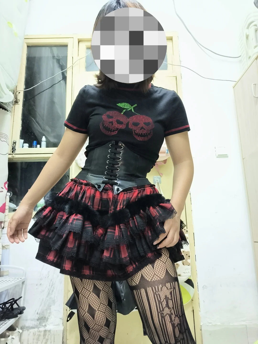 肉腿渔网袜的亿万种可能(日常穿搭!)