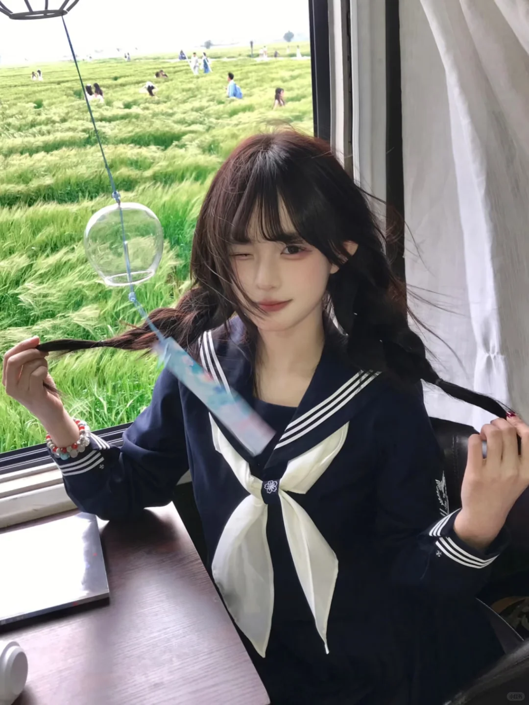 阳光明媚的jk穿搭,快乐女孩!