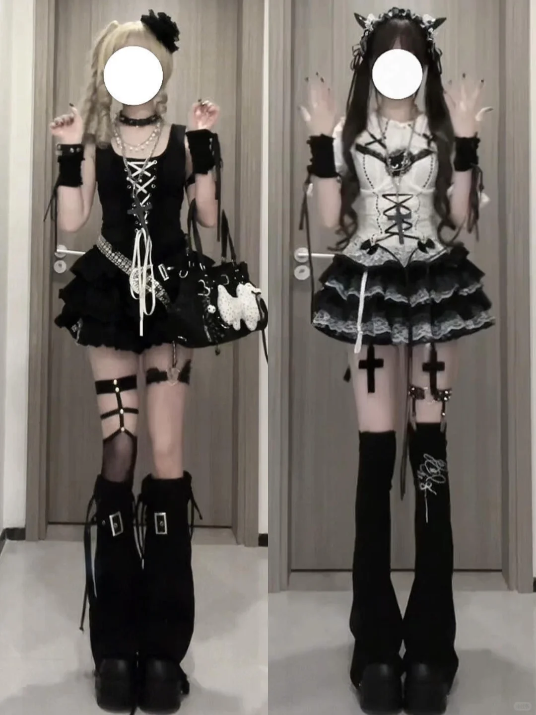 3️⃣2️⃣套🫧|| outfit*黑灰色系轻亚感·˖✶🖇️