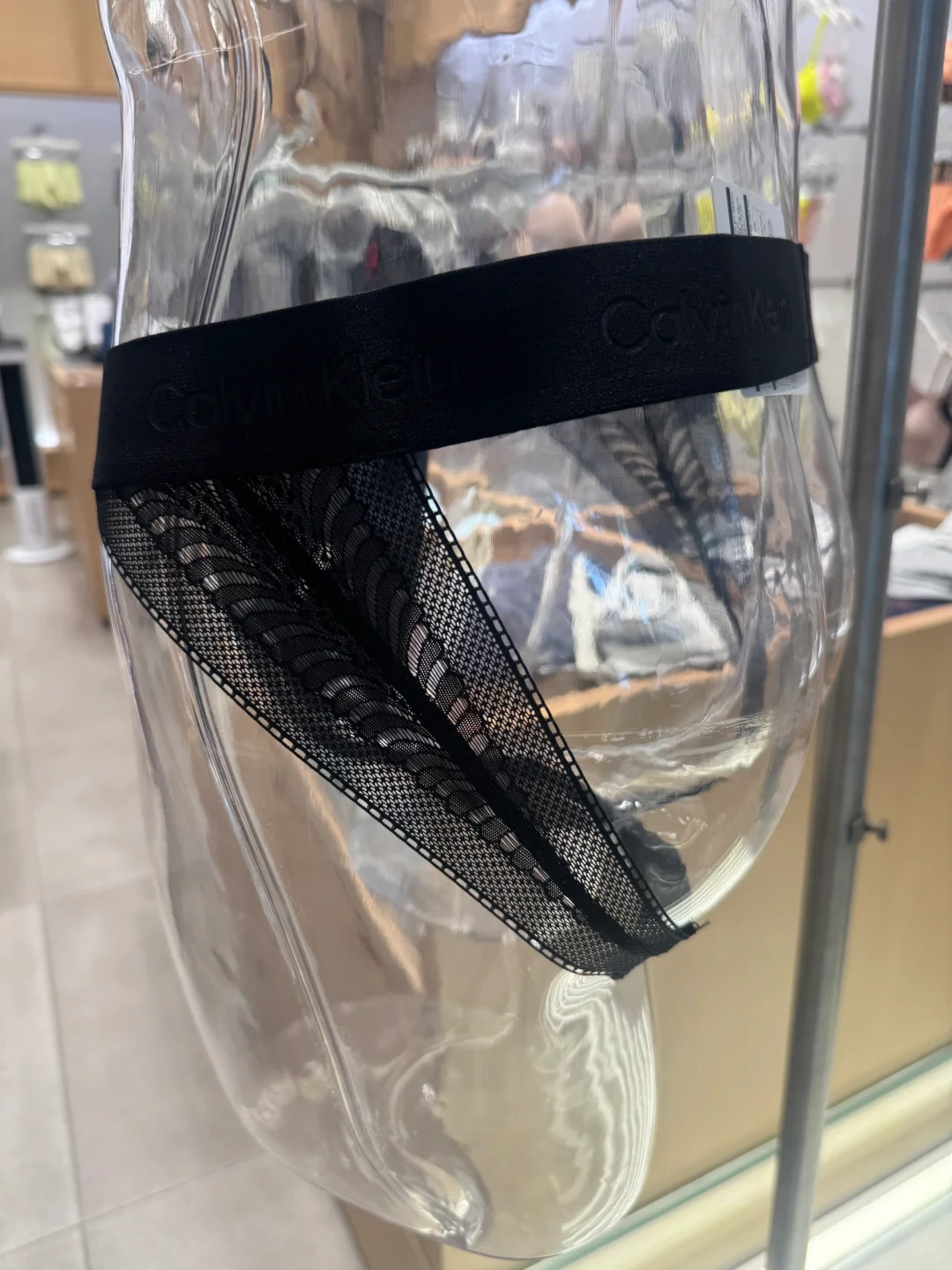 大胆尝试!CK男士蕾丝双丁内裤