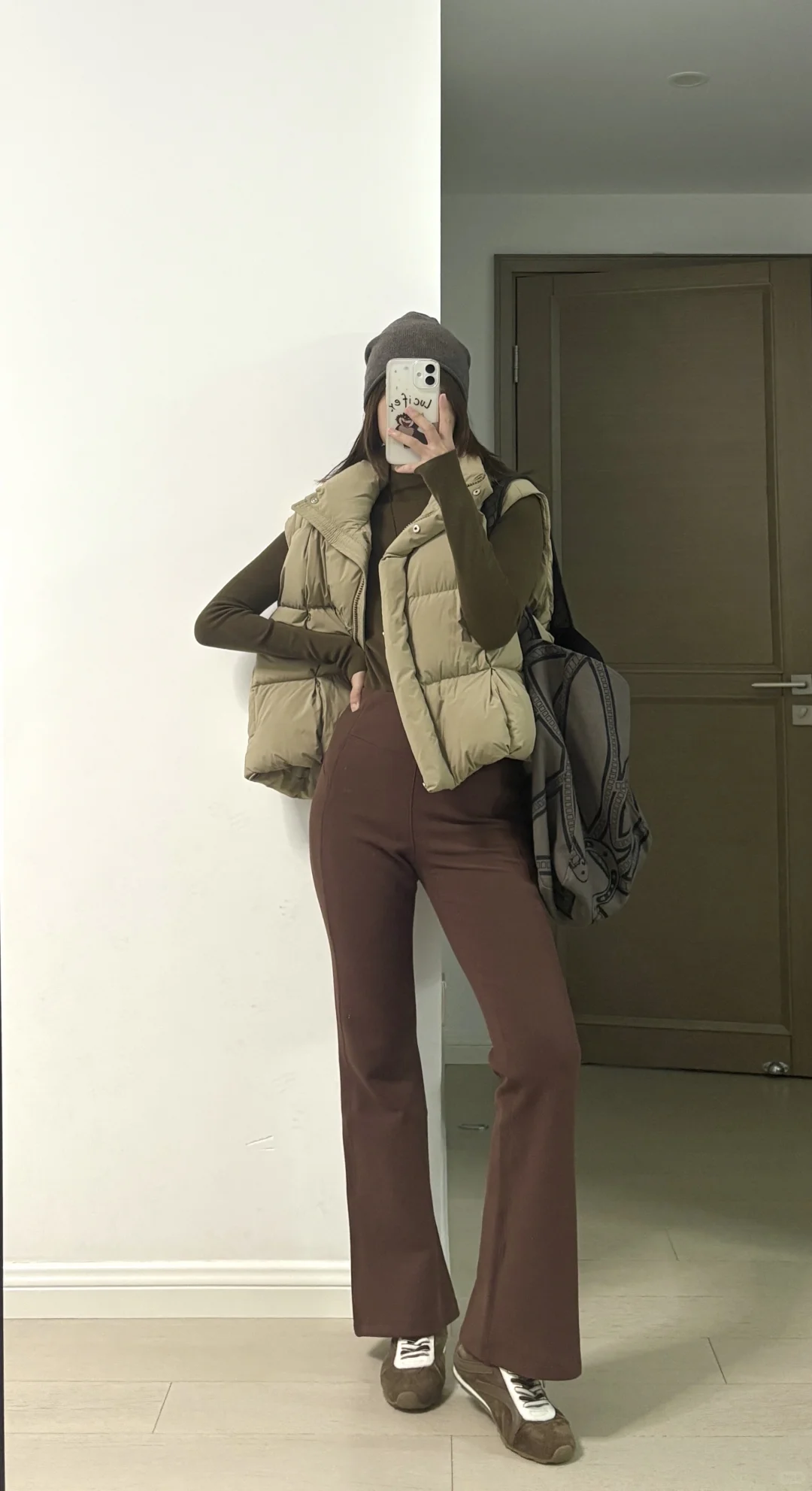 棕色加绒瑜伽裤|降温也能保暖显瘦