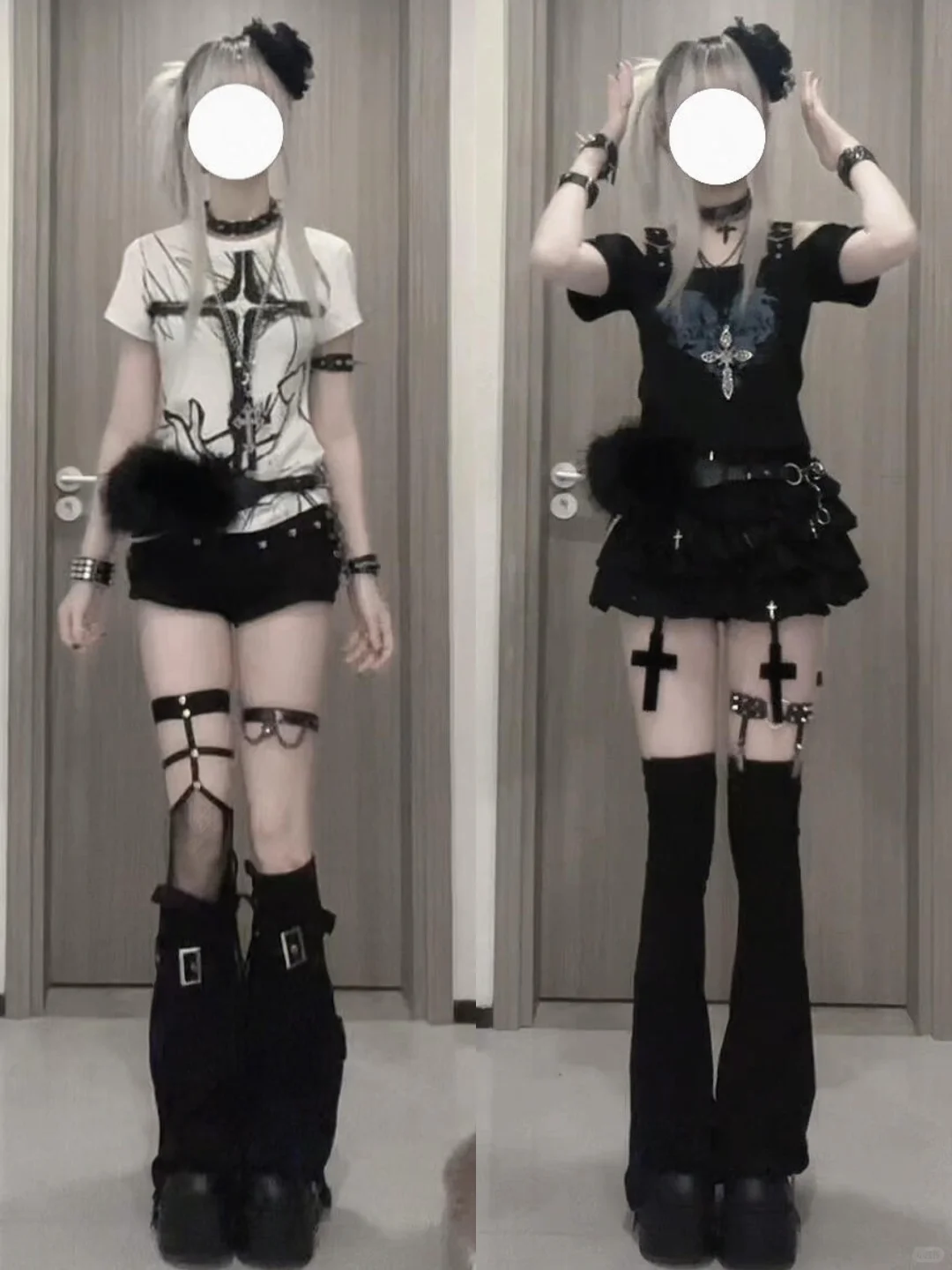 3️⃣2️⃣套🫧|| outfit*黑灰色系轻亚感·˖✶🖇️