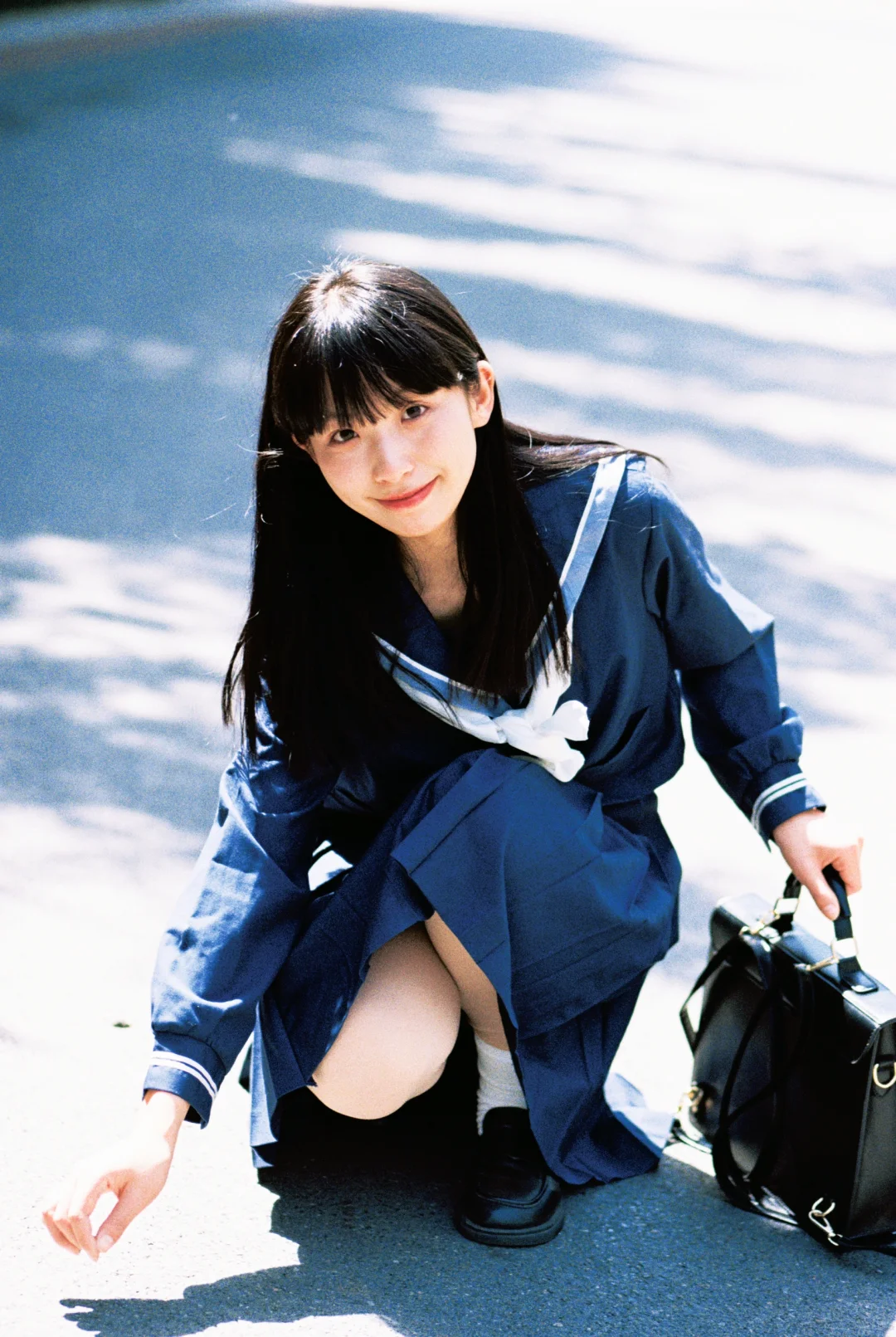胶片🎞️拍到了我心中的动漫女主角!制服写真