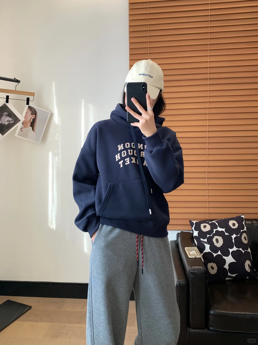 秋冬穿搭|加绒保暖美式复古卫衣卫裤穿搭