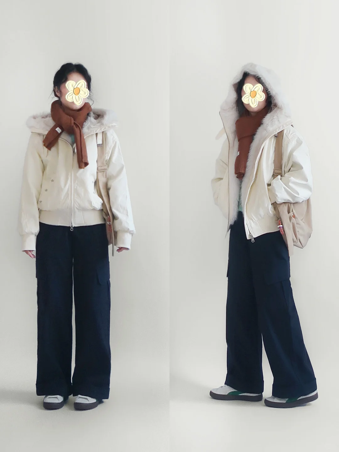 150小个子|休闲随性的秋冬穿搭