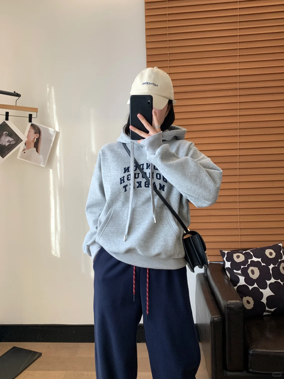 秋冬穿搭|加绒保暖美式复古卫衣卫裤穿搭