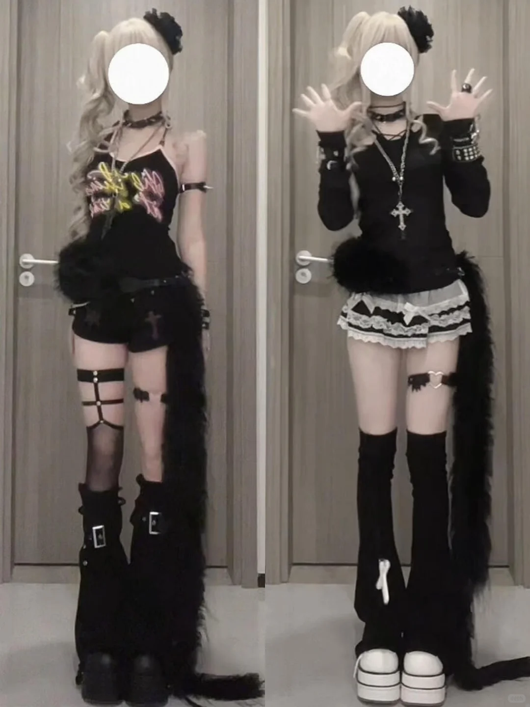 3️⃣2️⃣套🫧|| outfit*黑灰色系轻亚感·˖✶🖇️