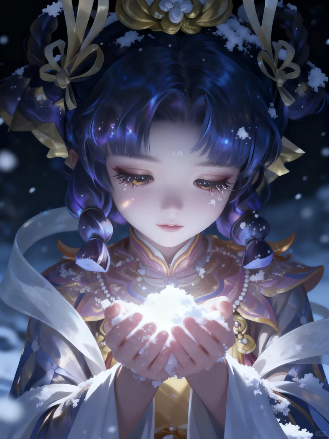 这么近，那么美，王者女英雄捧雪照