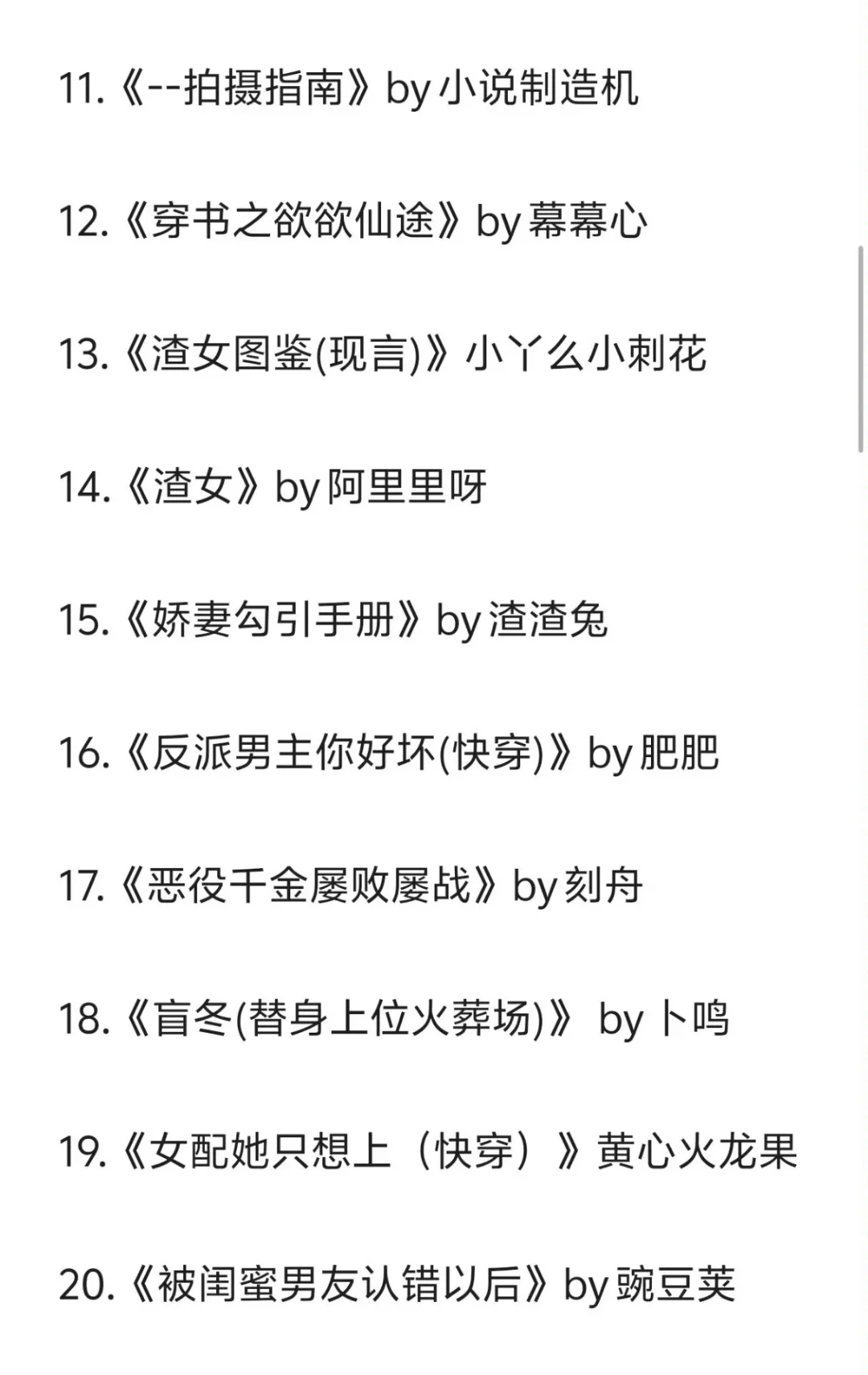 强推‼️大馋丫头的夜间读物,文笔好