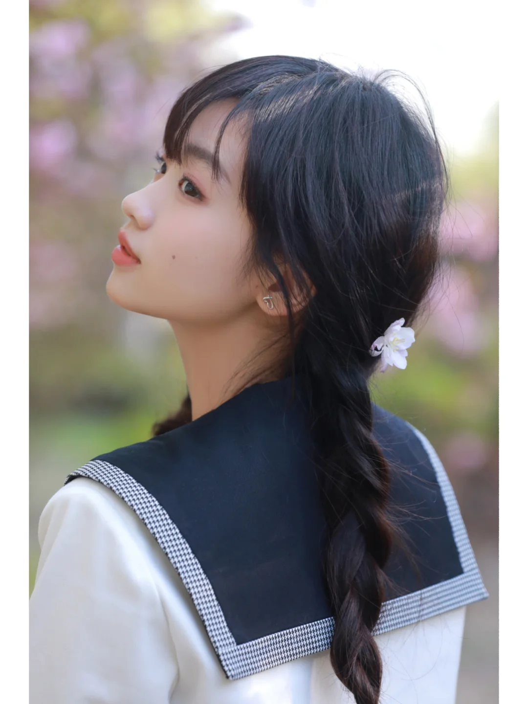 jk制服樱花写真|保姆级樱花🌸拍照姿势分享
