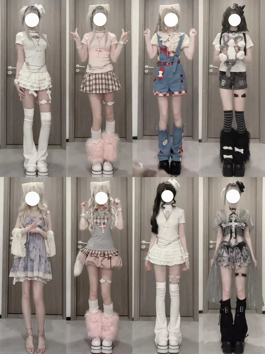 3️⃣2️⃣套🫧|| outfit*黑灰色系轻亚感·˖✶🖇️