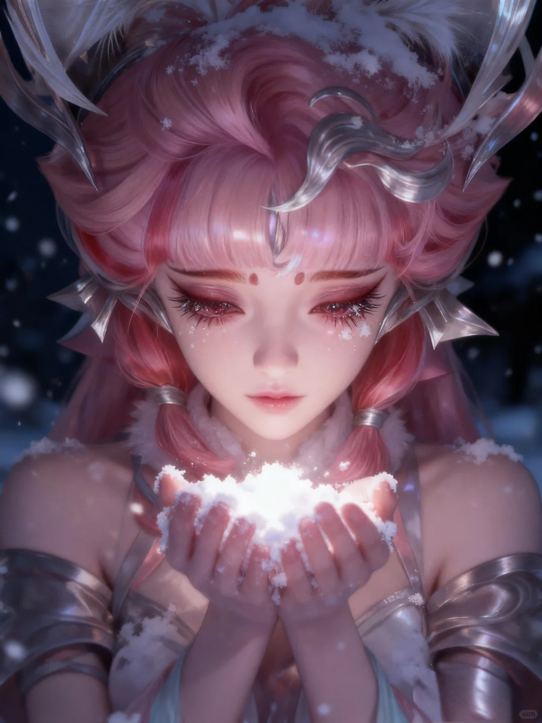 这么近,那么美,王者女英雄捧雪照
