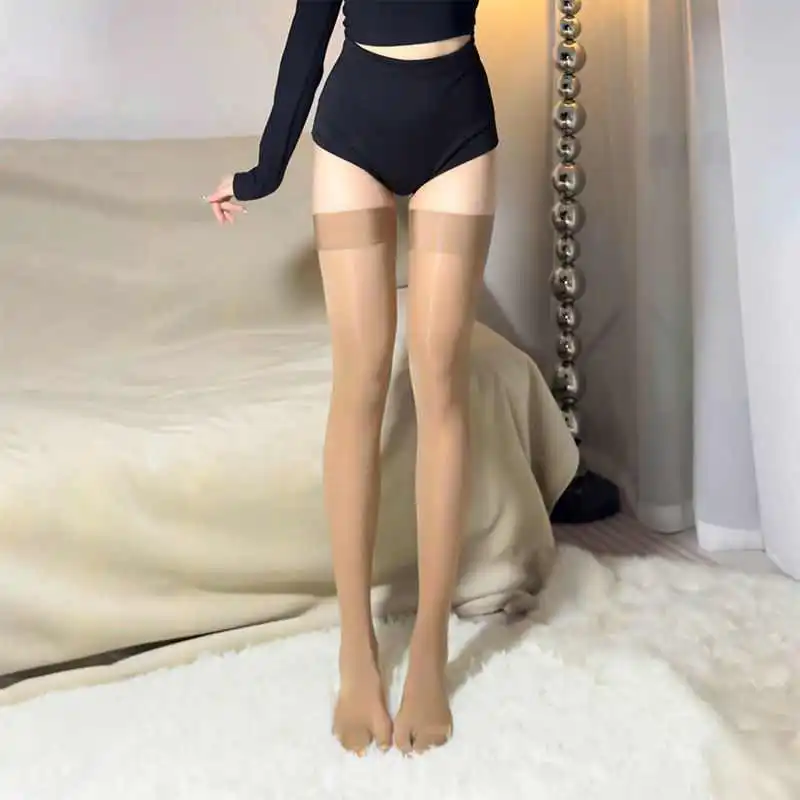 百搭肉色五脚趾马油丝袜丝滑油亮JK分趾长