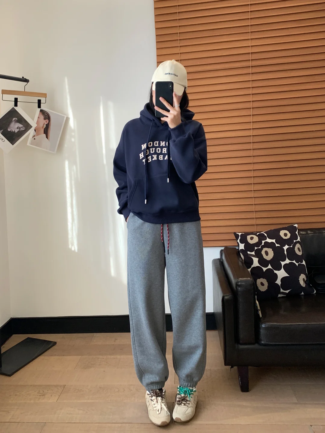 秋冬穿搭|加绒保暖美式复古卫衣卫裤穿搭