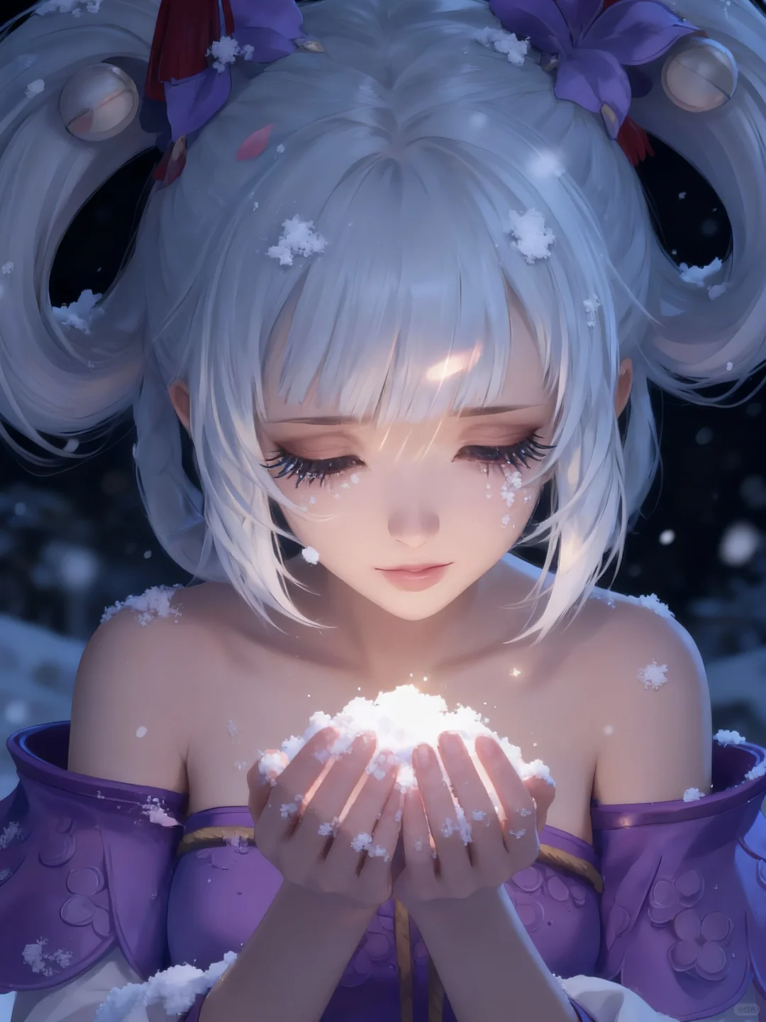 这么近,那么美,王者女英雄捧雪照