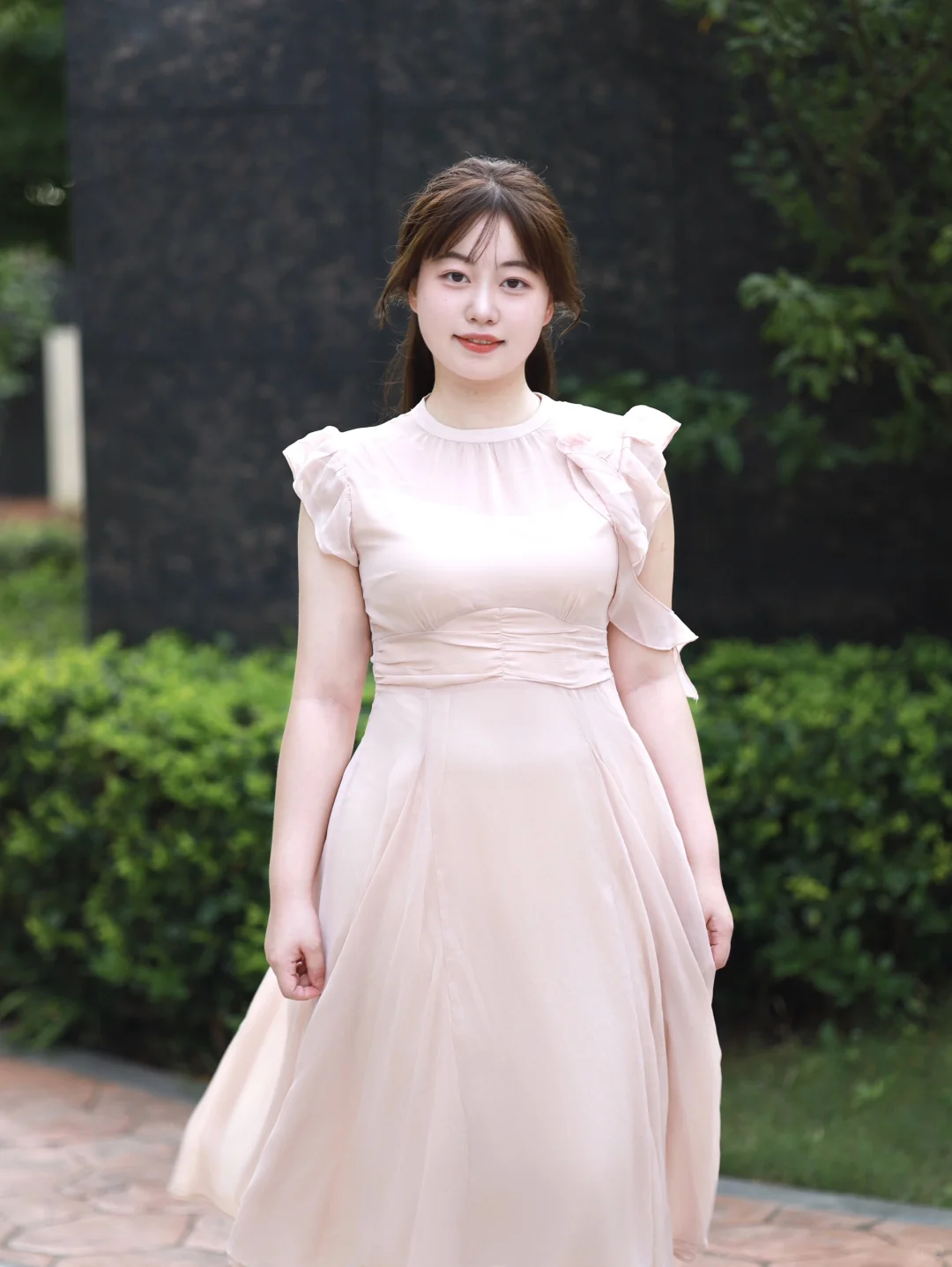 微胖穿搭 蜜桃粉温柔🍑