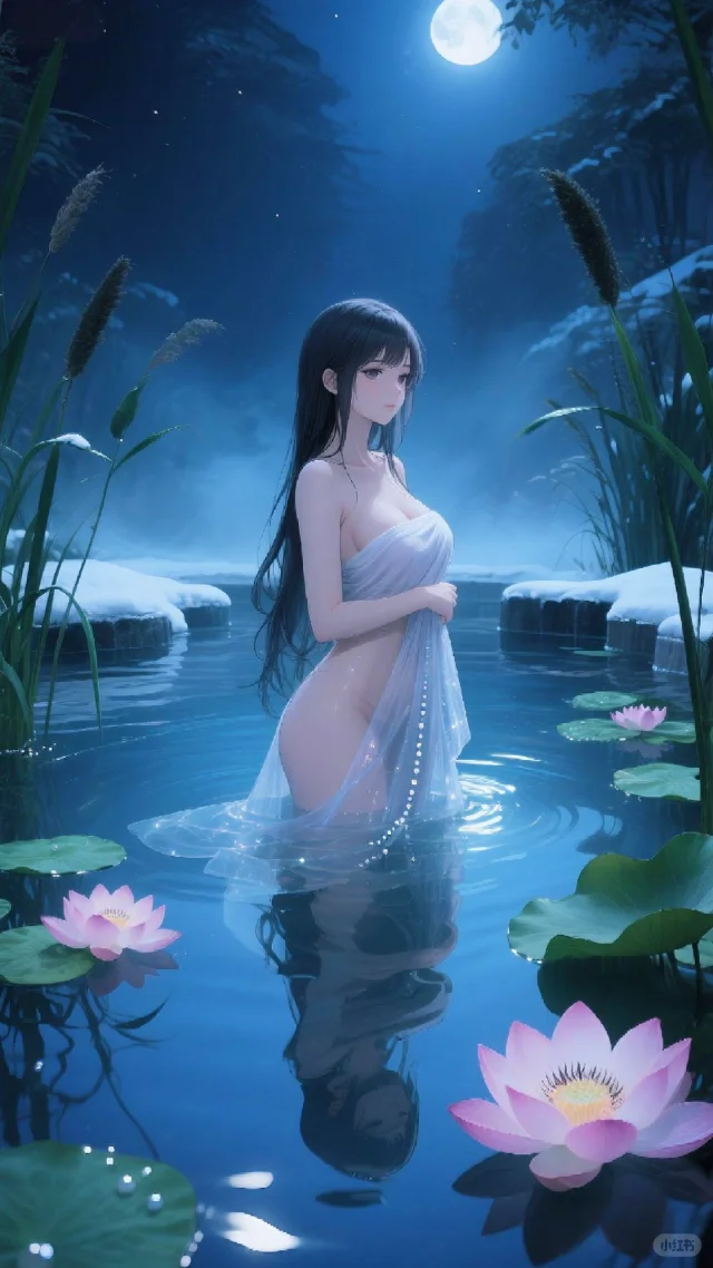 荷影夜月