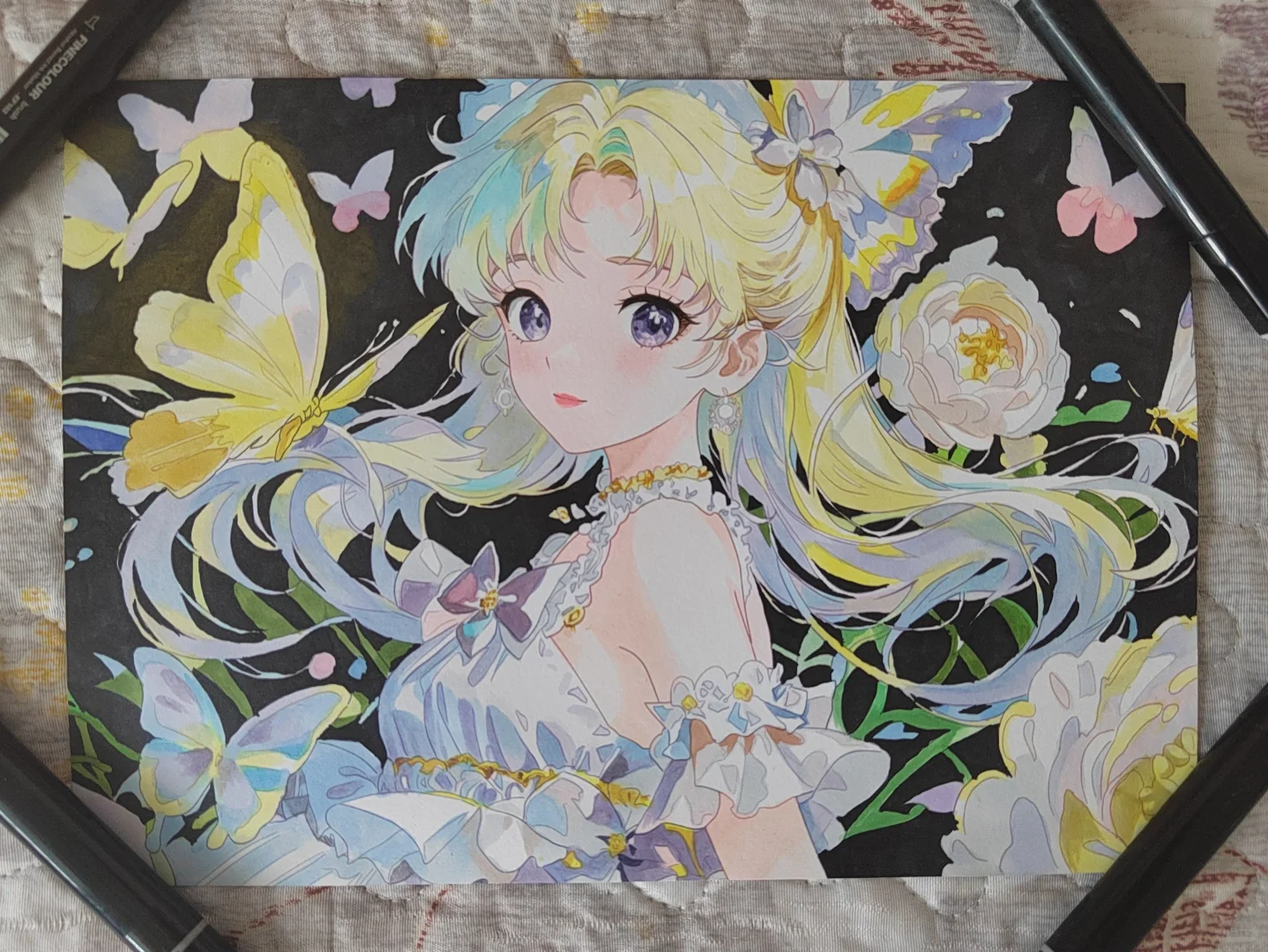 月野兔 水冰月 美少女战士马克笔手绘