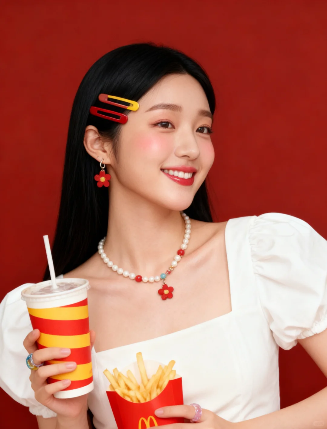 首创|0成本多巴胺🍟麦门写真(附提示词)