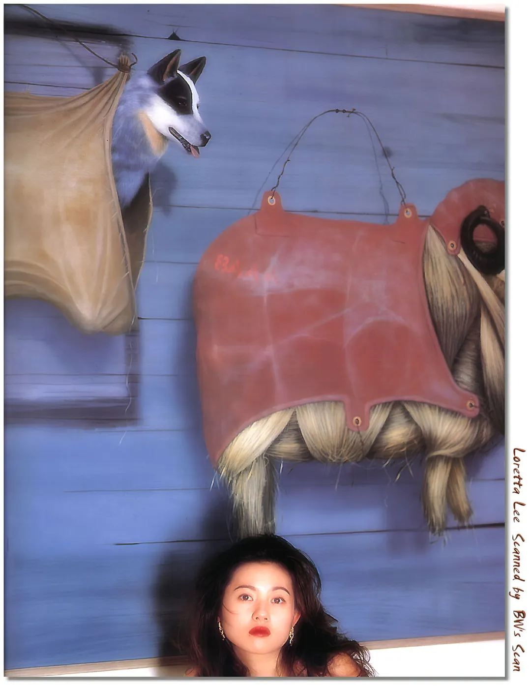 小泽忠恭给港星李丽珍拍摄的写真,有些构图