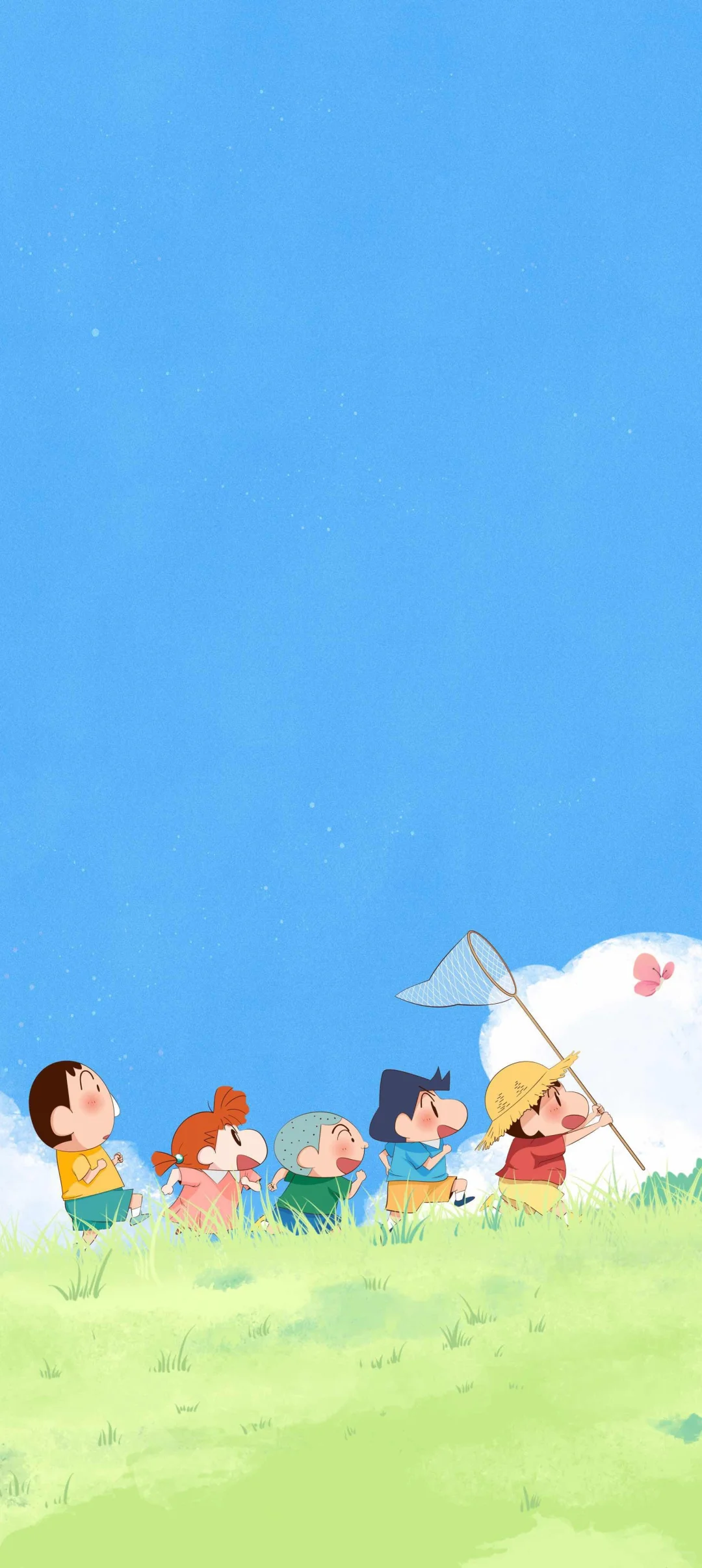 蜡笔小新绿色护眼💚高清手机壁纸