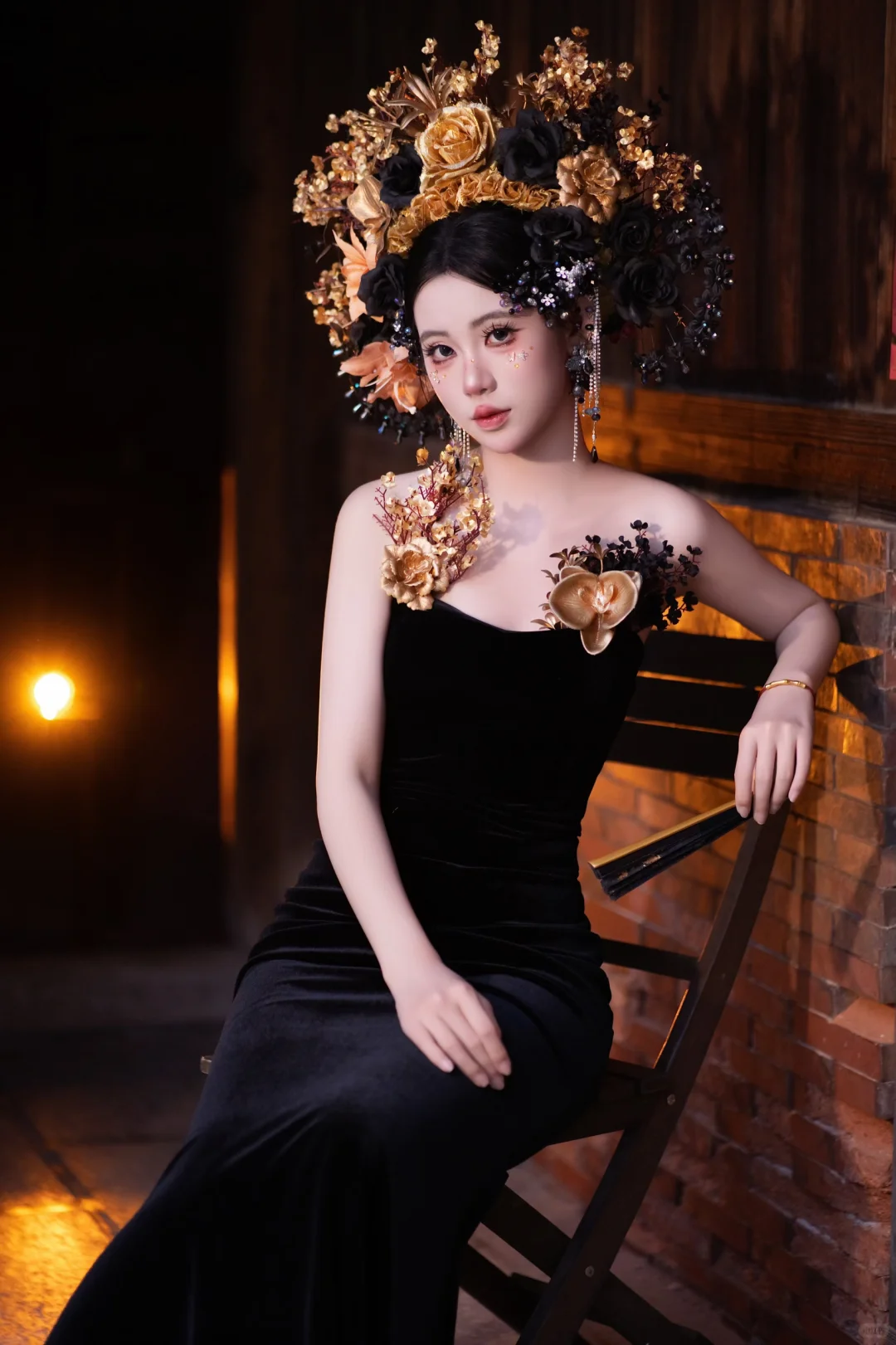 💫当簪花遇上夜色,是谁的国风DNA狠狠动了!