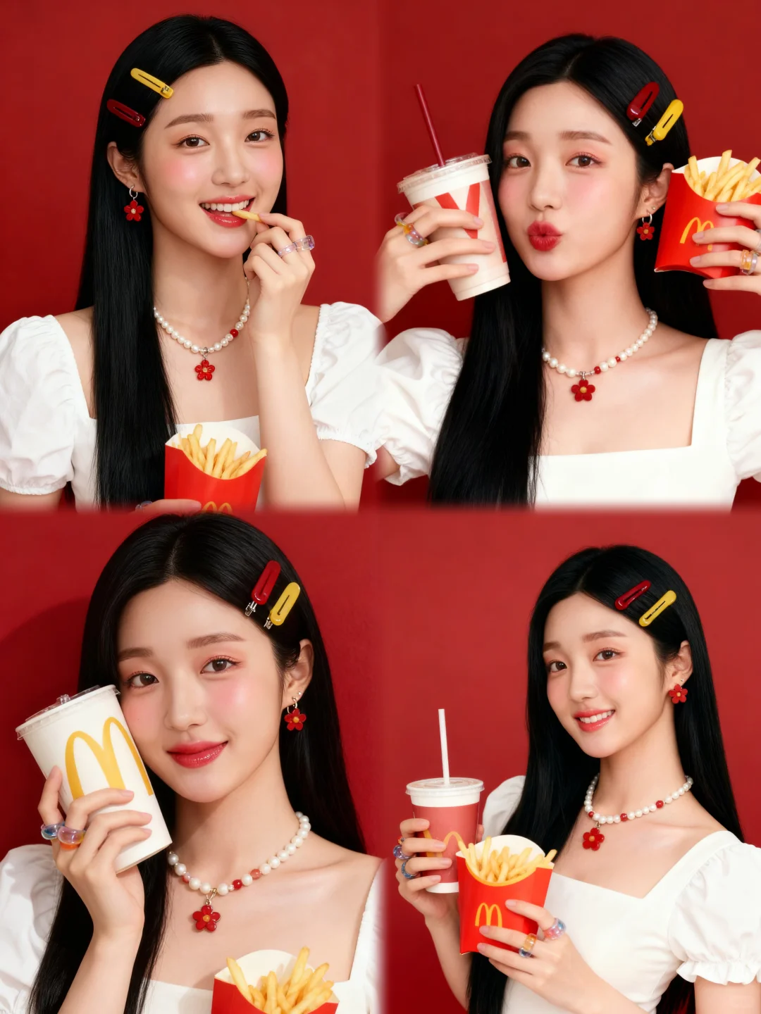 首创|0成本多巴胺🍟麦门写真(附提示词)